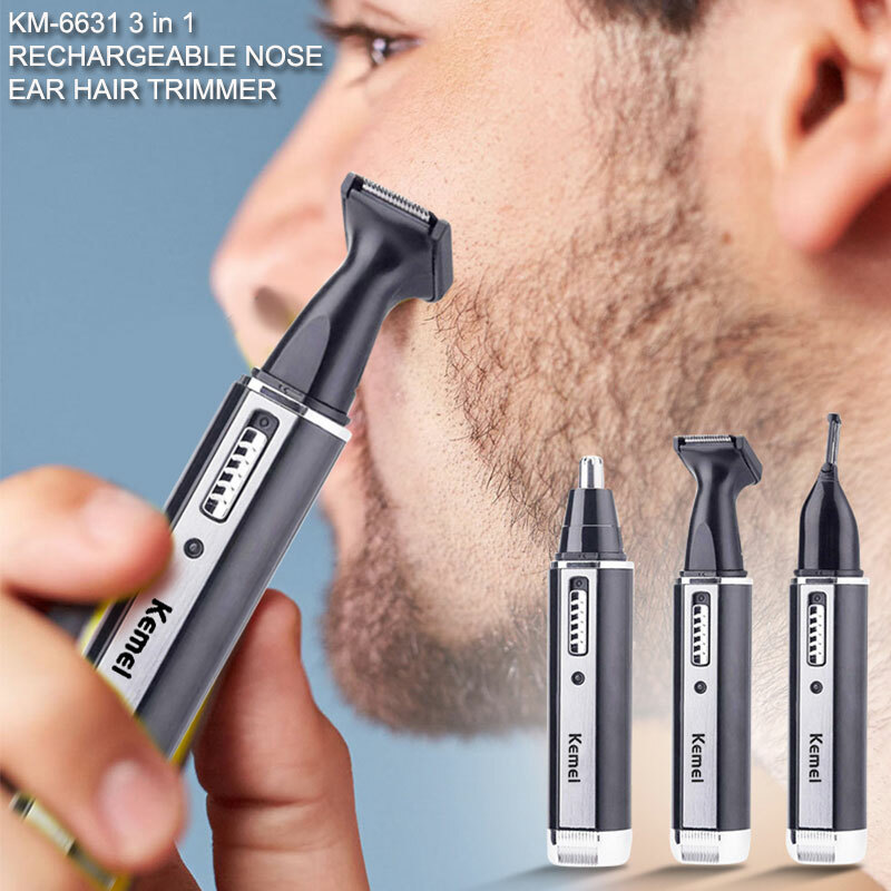 rechargeable nose and ear hair trimmer
